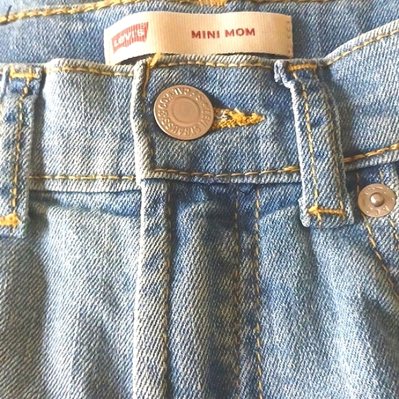 LEVI'S 501 Mini Mom Uniquely Designed Blue Jeans Girl's Size 10R (W25"× L26") - Picture 5 of 9
